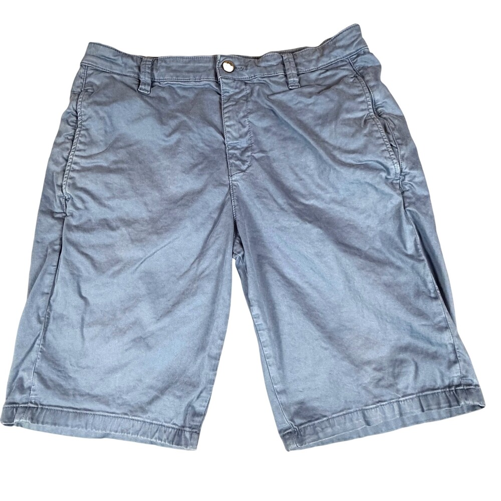 Mavi Jeans Mike Shorts Mens 38 Blue Chino Cotton Stretch Flat Front Modern
